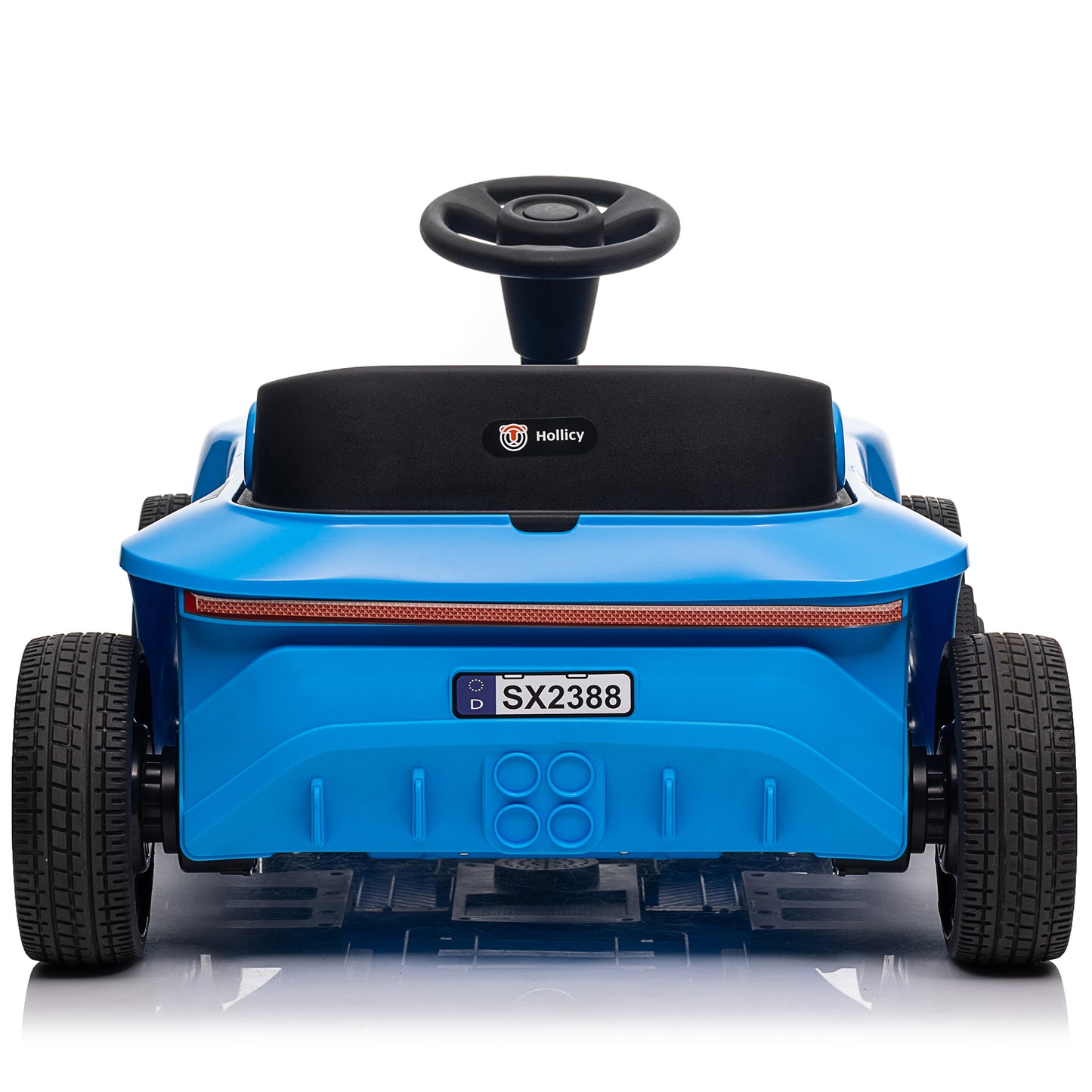 24 Volt Ride on Parent-Child Car, 2 Seater Kids Ride on Toys w/ Remote Control, BlueA-2388