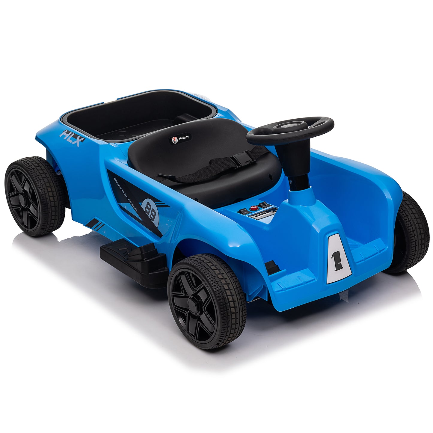 Kids 2 Seater 24V Ride on Toys with Remote Control, 2x200W Parent-Child Car, 10AH Battery Powered Ride on Drift Car, 3-Speed Family Car w/ EVA Wheels, Bluetooth Music, Horn, MP3, Age 2+, Blue-2388