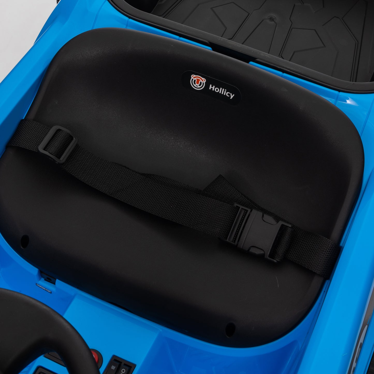 Kids 2 Seater 24V Ride on Toys with Remote Control, 2x200W Parent-Child Car, 10AH Battery Powered Ride on Drift Car, 3-Speed Family Car w/ EVA Wheels, Bluetooth Music, Horn, MP3, Age 2+, Blue-2388