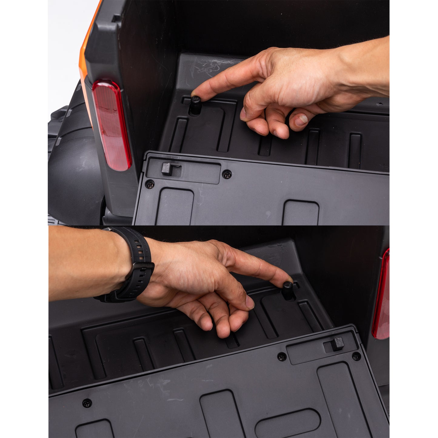 24V 2 Seater Kids Ride on Dump Truck Car, Electric Powered Ride on Toy Tractor with Trailer Remote Control