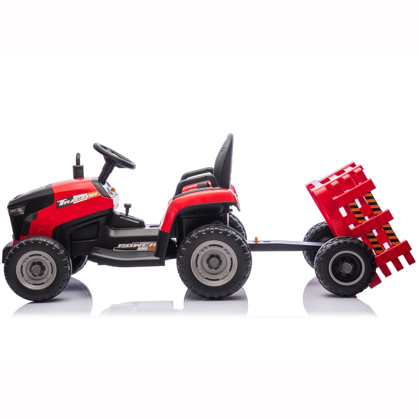 Joyracer 24V Kids Ride on Truck Car w/ Parent Remote Control, Power Car Wheels Toy for Toddlers w/3 Speeds, Music, Red