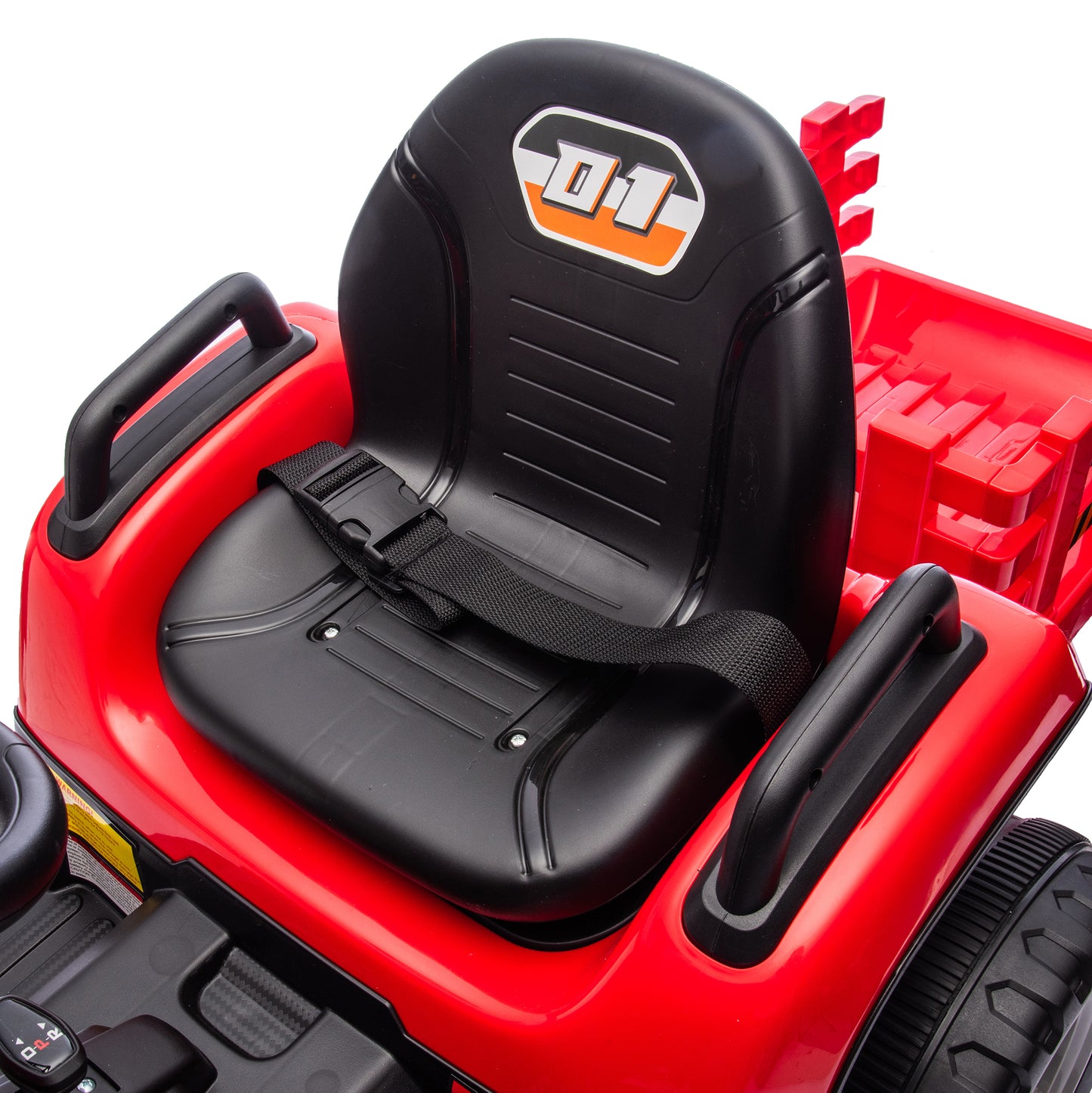 Joyracer 24V Kids Ride on Truck Car w/ Parent Remote Control, Power Car Wheels Toy for Toddlers w/3 Speeds, Music, Red