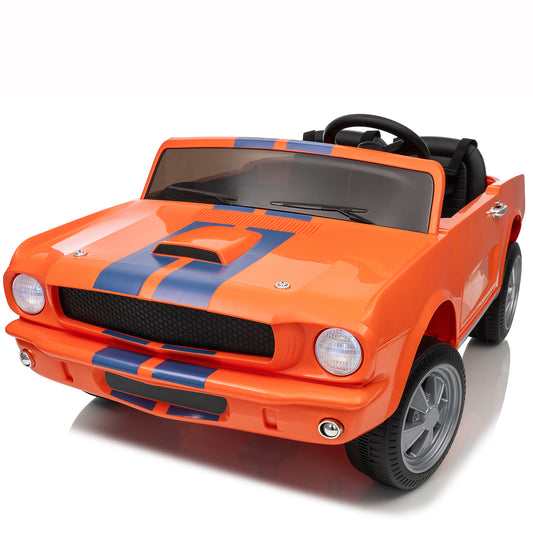 Licensed Shelby Truck, 4WD Kids 24V Ride on Toy w/ Remote Control, 800W 2 Seater Electric Battery Powered Car for Toddlers, Bluetooth,3 Speeds, Bluetooth/Music, Gift, Black,orange,Red,Rose Pink-312
