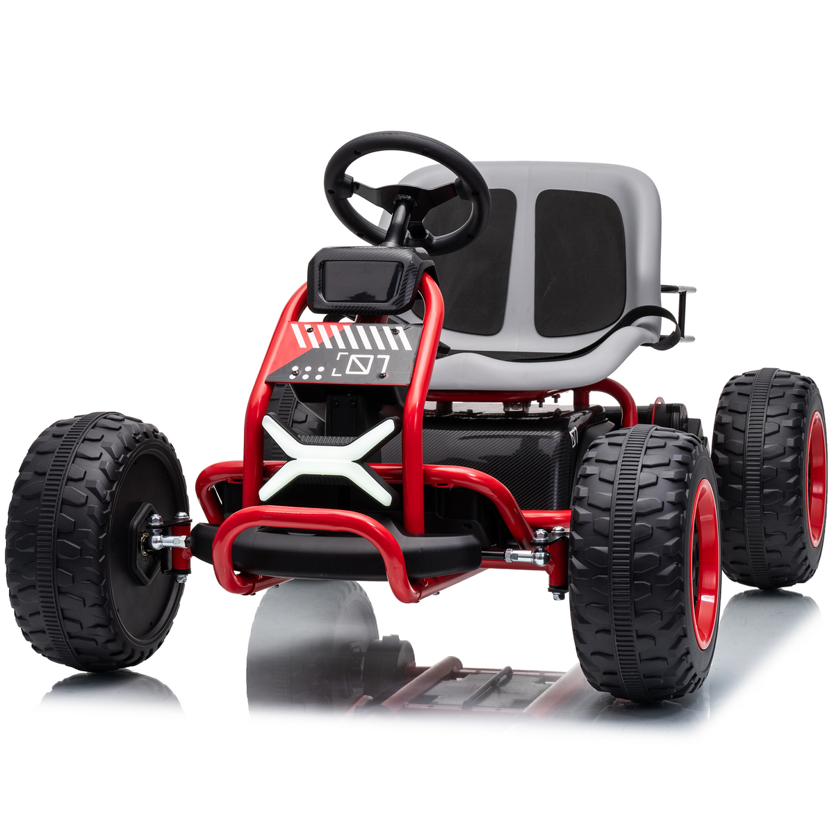 Joyracer 36V Ride on Car for Kids, Electric Ride on Toy Up to 10 MPH with 2*200W Motors, 3-Position Adjustable Frame, EVA Tires, Rear Storage Basket, Bluetooth & Music, Ages 6+, 669