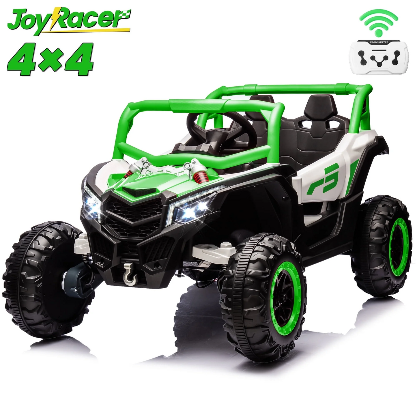 Joyracer 24V Ride on Car w/ Remote Control, 4WD Powered Electric Off-Road UTV with 4*200W Motors 3-8years