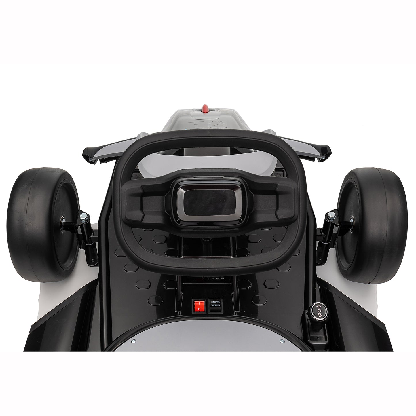Joyracer 24V Go Kart for Kids, 7A Battery Powered Ride on Car for Teens Ages 6+, Outdoor Ride on Toys, High-Low Speed 5-9MPH, Accelerator/Brake Pedal, 360°Drifting, Wear-Resistant Wheels, Black