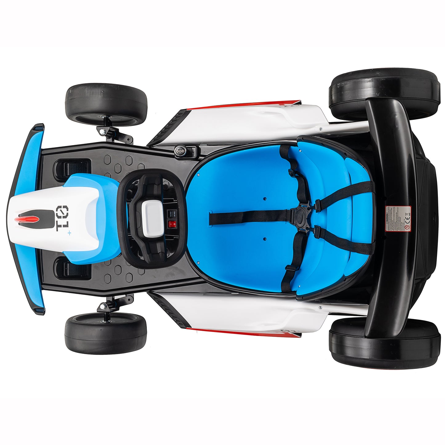 Kids 24V Drifting Go Kart, 4 Wheel Ride on Car w/ 300W Powerful Motors, Ages 6+, up to 9mph, Blue