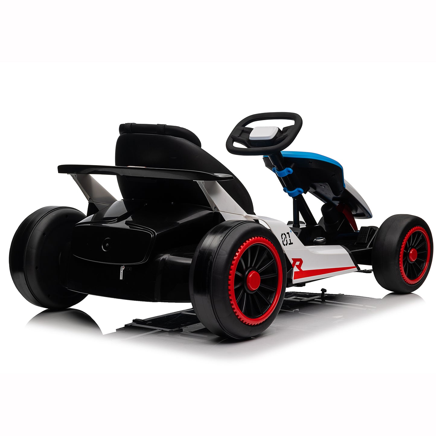 Kids 24V Drifting Go Kart, 4 Wheel Ride on Car w/ 300W Powerful Motors, Ages 6+, up to 9mph, Blue