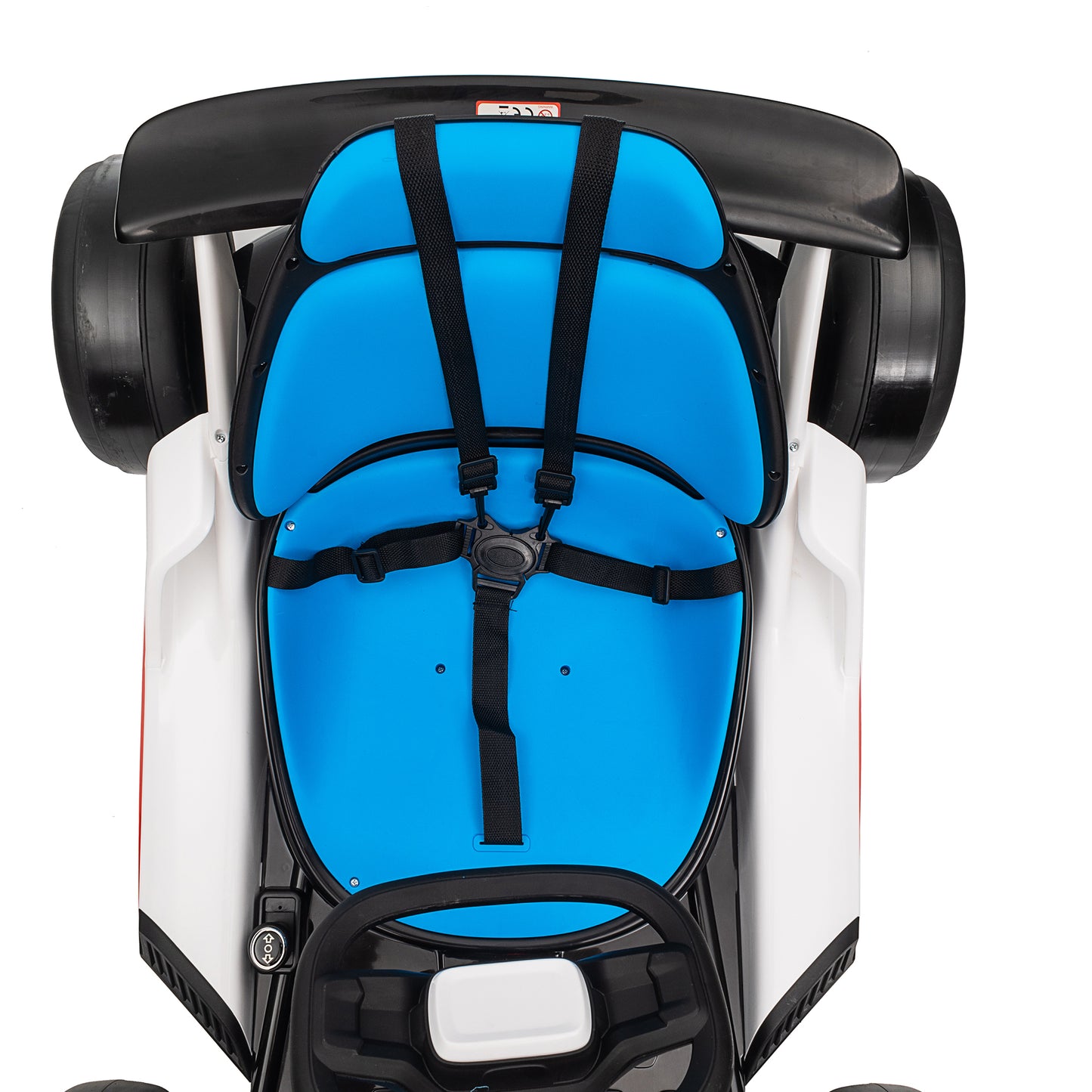 Joyracer 24V Go Kart for Kids, 7A Battery Powered Ride on Car for Teens Ages 6+, Outdoor Ride on Toys, High-Low Speed 5-9MPH, Accelerator/Brake Pedal, 360°Drifting, Wear-Resistant Wheels, Blue