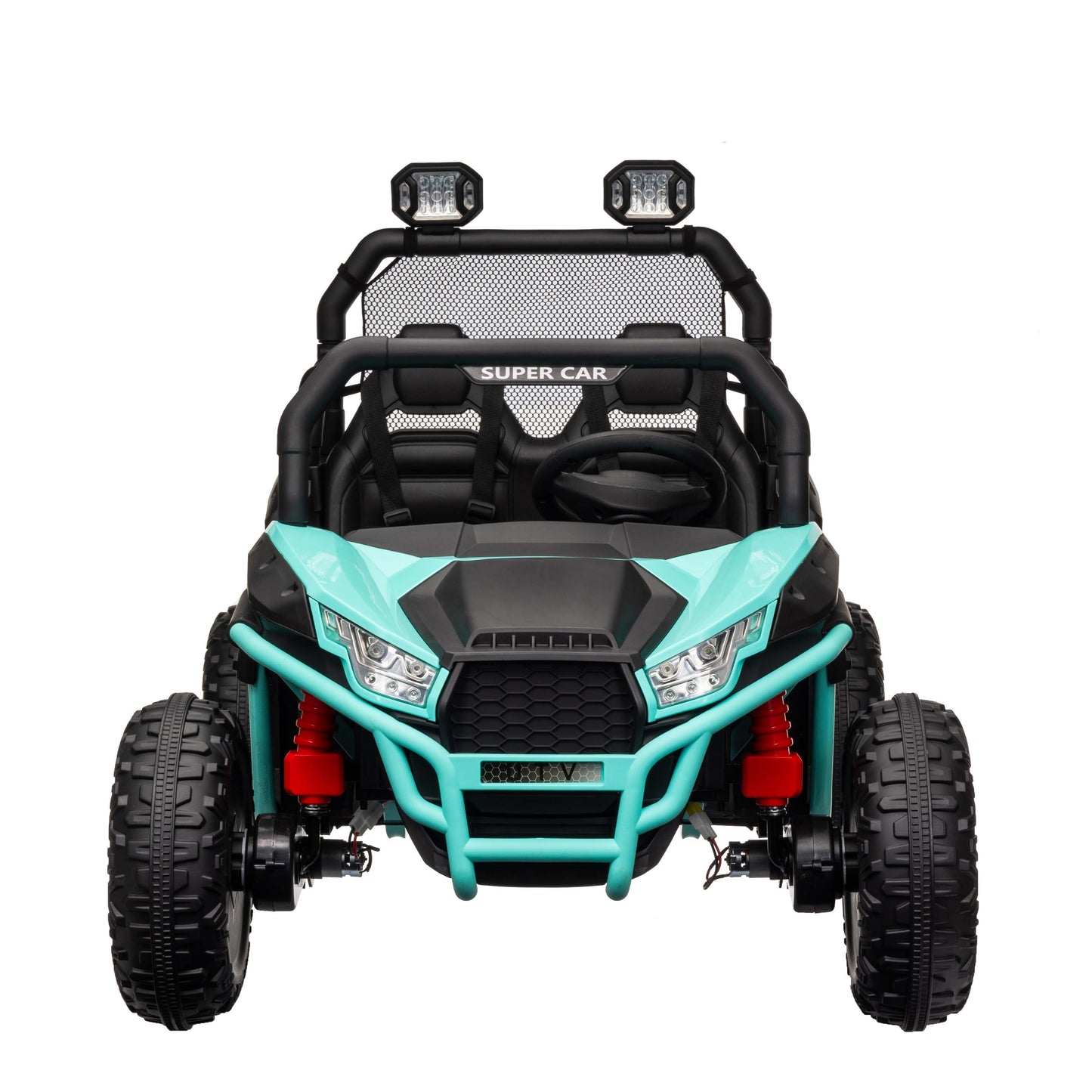 Joyracer 24V Kids Ride on Car, 2 Seater Powered off-Road, 4WD Electric Vehicles with Remote Control, Maximum 5mph, Spring Suspension UTV for 3-8 Boys Girls