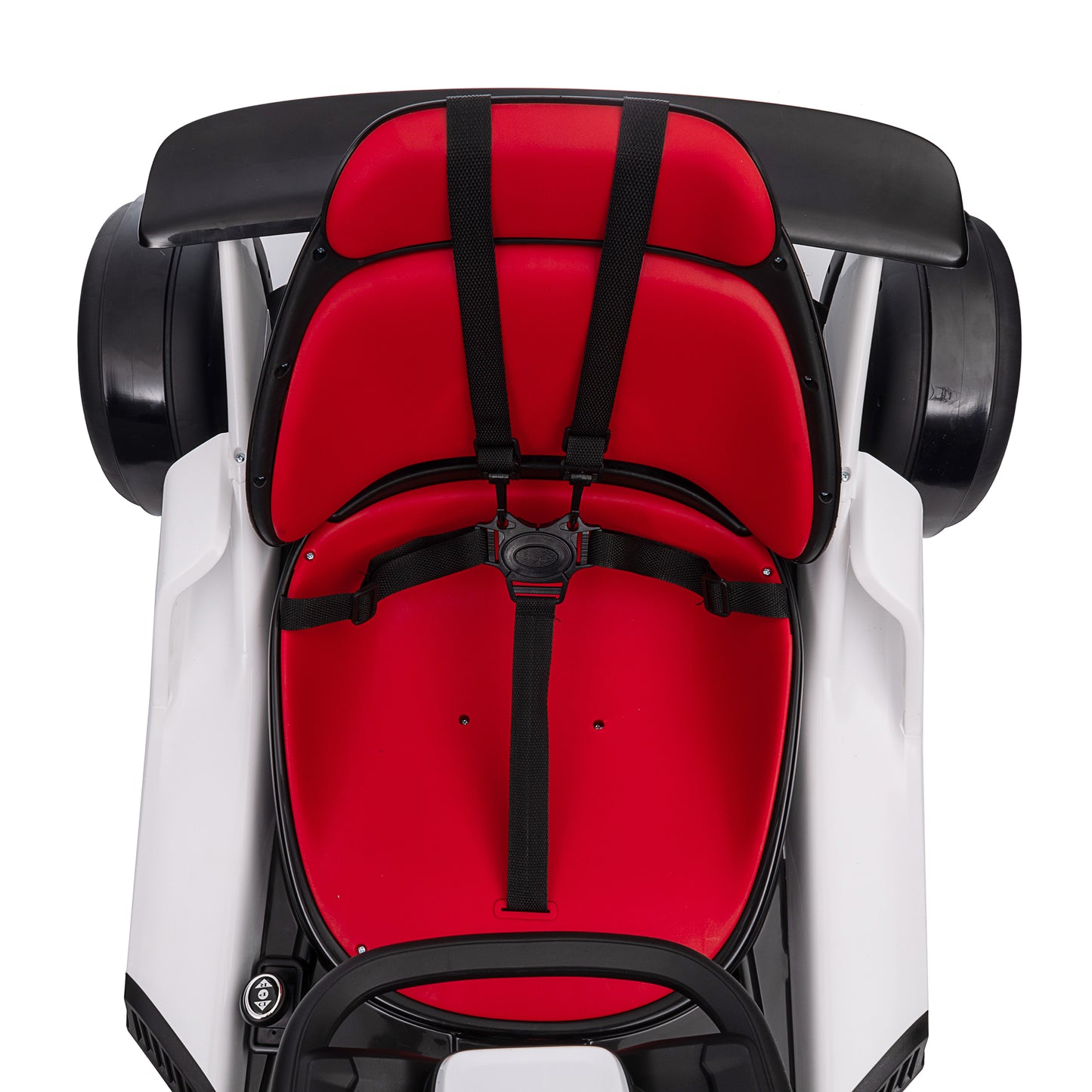 Joyracer 24V Go Kart for Kids, 7A Battery Powered Ride on Car for Teens Ages 6+, Outdoor Ride on Toys, High-Low Speed 5-9MPH, Accelerator/Brake Pedal, 360°Drifting, Wear-Resistant Wheels, Red