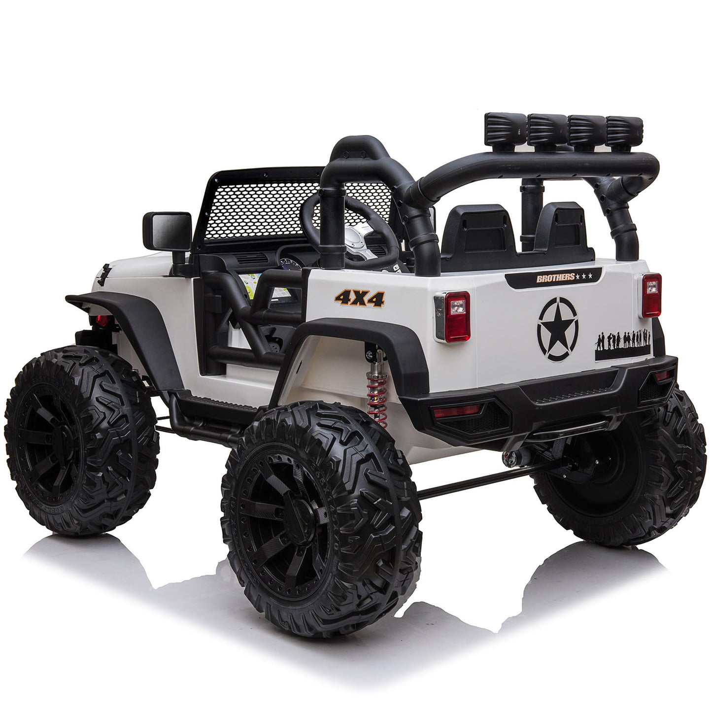 Joyracer 12V Kids Ride on Truck Car with Remote Control, 2 Seater Powered Ride on Toys for Big Kids