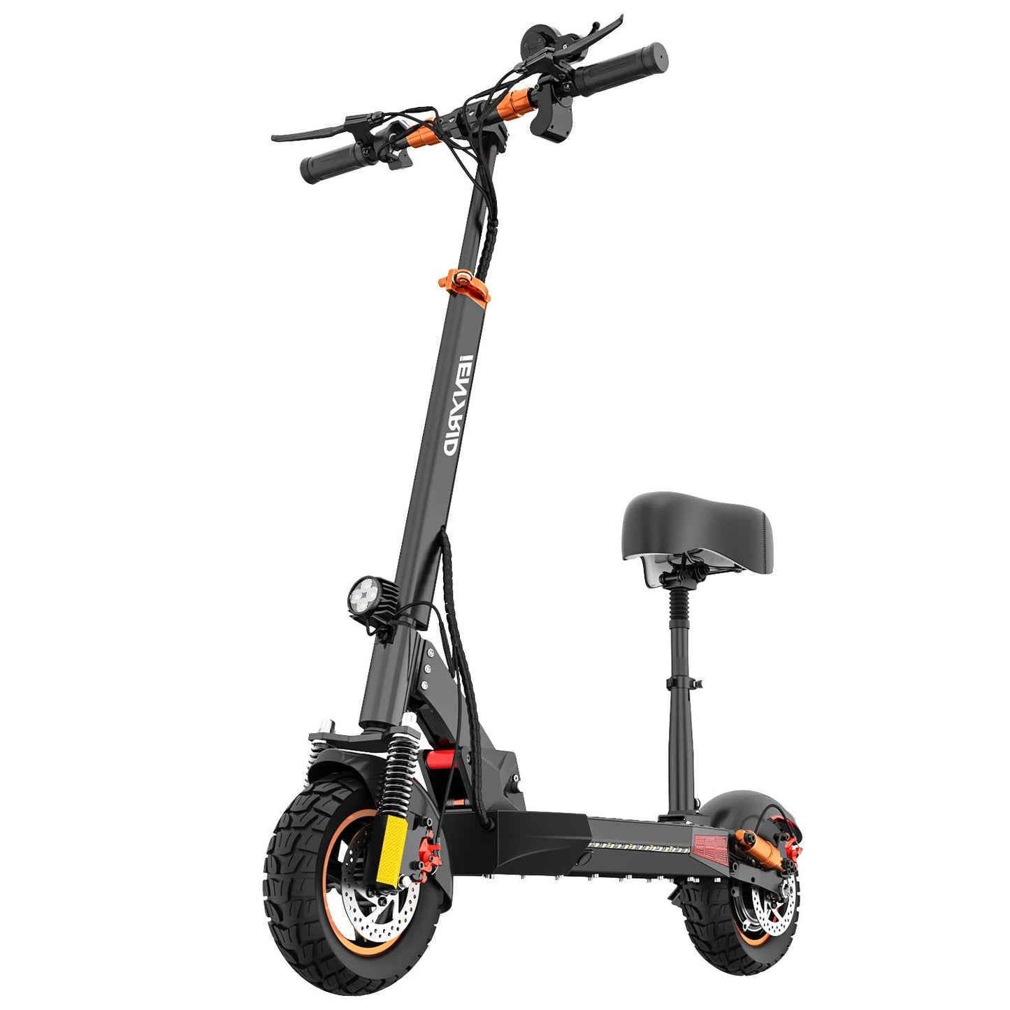 iENYRID Pro 800W Adults Electric Scooter with Removable Seat, 10" Off-road Pneumatic Tires, 3 Speeds 30 MPH Max, 25 Miles Range Folding Electric Scooter 350lbs Weight Limit Black