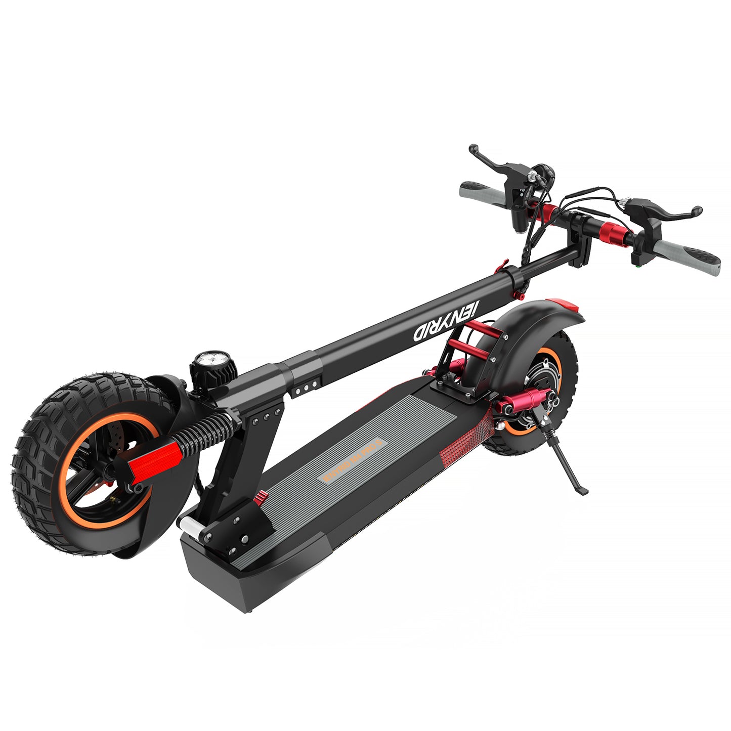 iENYRID S 700W Electric Scooter for Adults with Removable Seat, 10" Off-road Pneumatic Tires, 3 Speeds 28 MPH Max, 23 Miles Range Folding Electric Scooter 350lbs Weight Limit Black