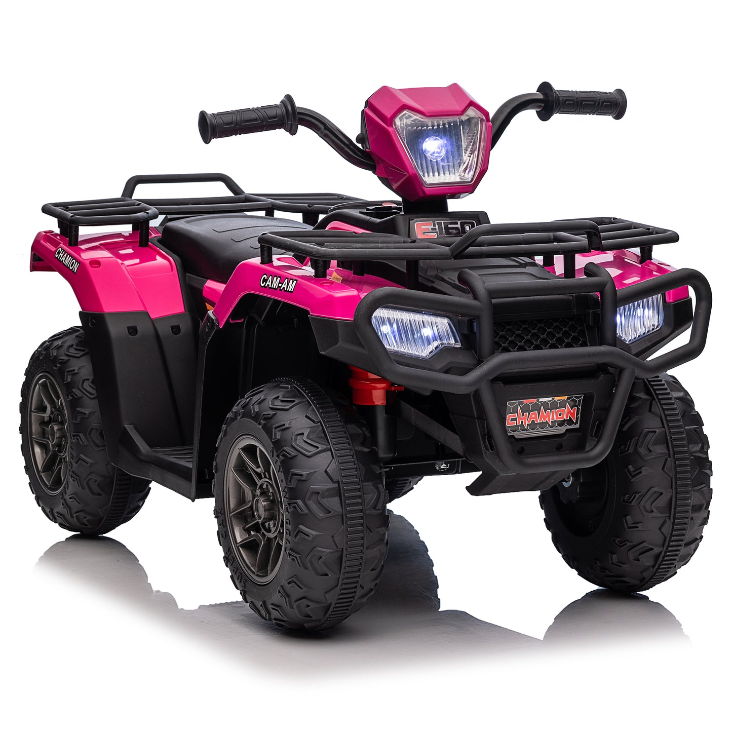 12V Kids Ride on ATV Quad Electric 4-Wheeler Car Toy w/ LED Lights USB/MP3 Music for Girls Boys Rose Pink