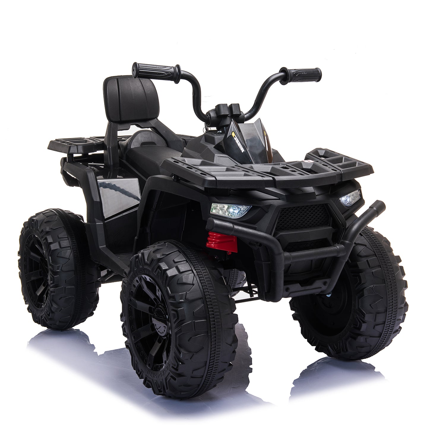 Anrli Double Drive ATV Quad 12V Kids Ride On Car 4 Wheelers,4.9 Mph Max with 2*40W Motor 7AH Battery Powered, Spring Suspension for Girl Boy