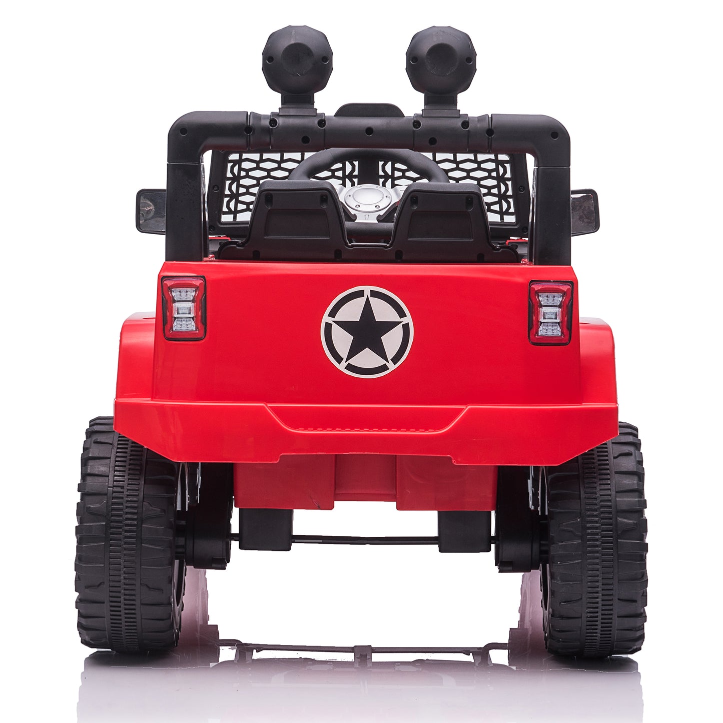 12V Electric Kids Ride On Car Truck with Parent Remote Control,Battery Powered 3 Speeds Ride-on Motorized Cars w/ LED Lights,Spring Suspension for Girl Boy Red