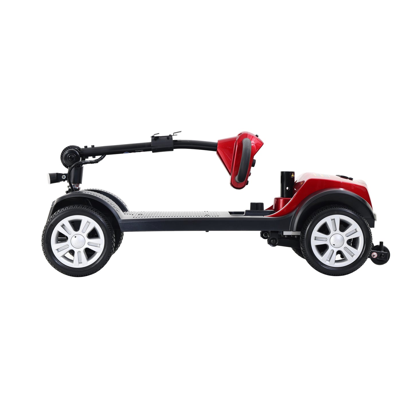 AnrLi 4 Wheel Folding Mobility Scooter,Compact Travel Power Mobility Scooters w/ 2pcs*12AH Lead Acid Battery for Travel,Adults,Elderly