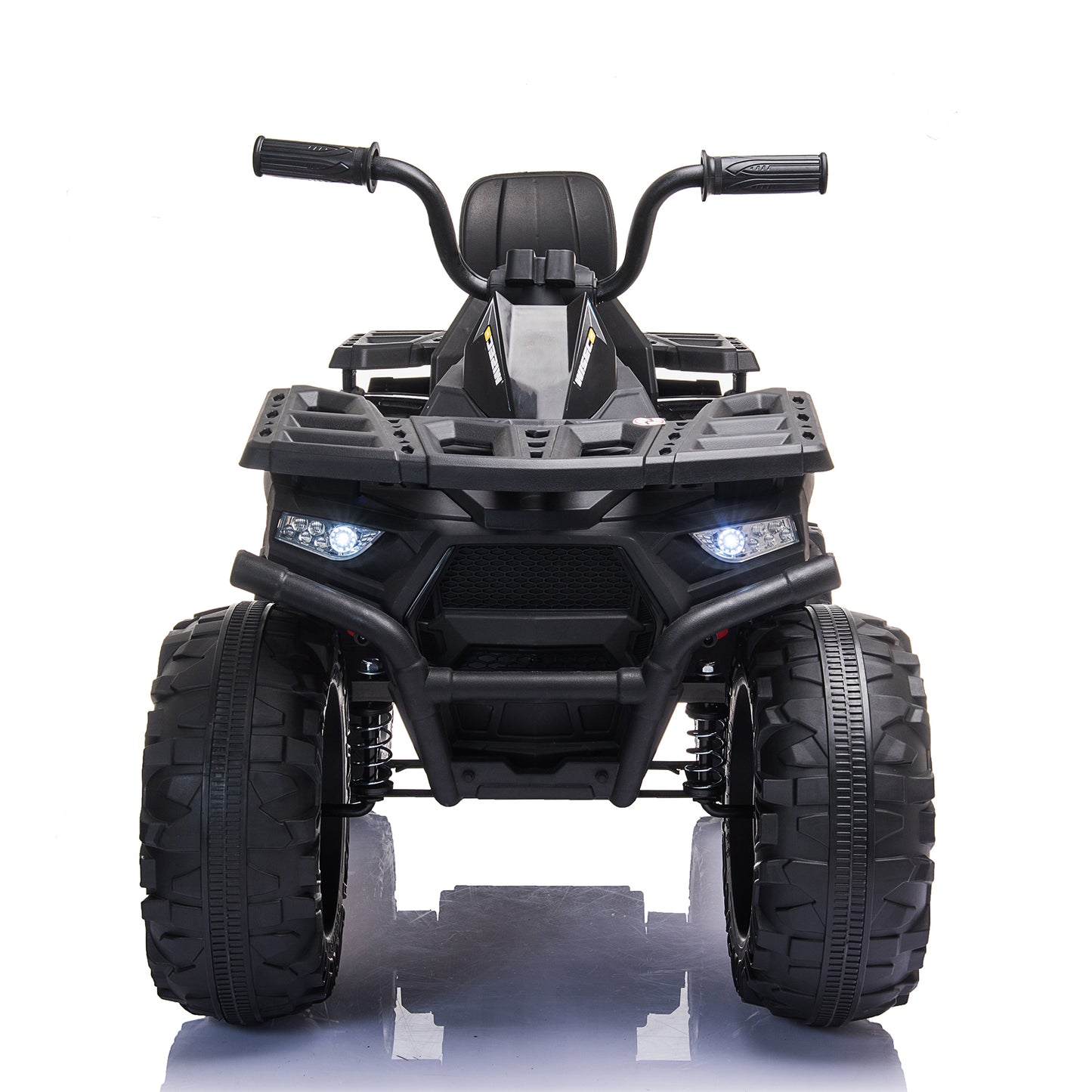 Anrli Double Drive ATV Quad 12V Kids Ride On Car 4 Wheelers,4.9 Mph Max with 2*40W Motor 7AH Battery Powered, Spring Suspension for Girl Boy