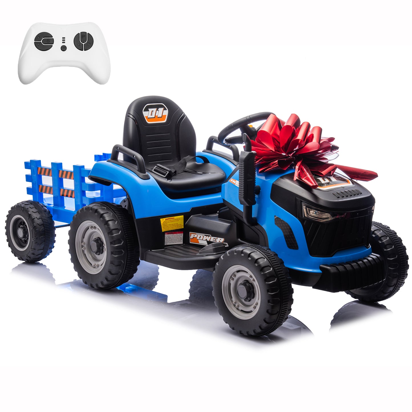 Joyracer 24V Kids Ride on Truck Car w/ Parent Remote Control, Powered 4-Wheeler Toy for Toddlers w/3 Speeds, Music