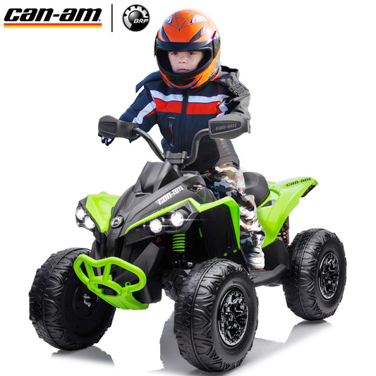 Joyracer 24V Ride on Toys, Can-am Powered 4 Wheeler ATV for Kids, 24v Ride ons 4x200W Motors, 4WD/2WD Switchable