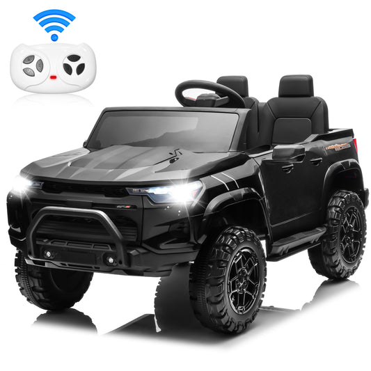 Joyracer 24V Ride on Toys with 2 Seaters, 400W Motor Electric Power Ride on Truck Car with Remote Control for Big Kids, LED Lights, 3 Speeds, Storage, Bluetooth Music