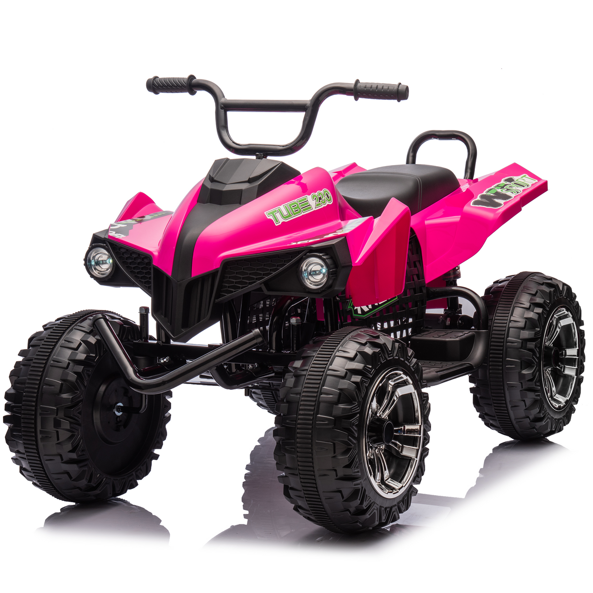 Joyracer 36V Ride on Toys for Kids, 400W Dual Quiet Motors Electric Ride on ATV, Two Seater Kids ATV with Steel Frame, PU Wheels, Bluetooth Music, Up to 6 MPH Speed, 4 Wheel Suspension, 621