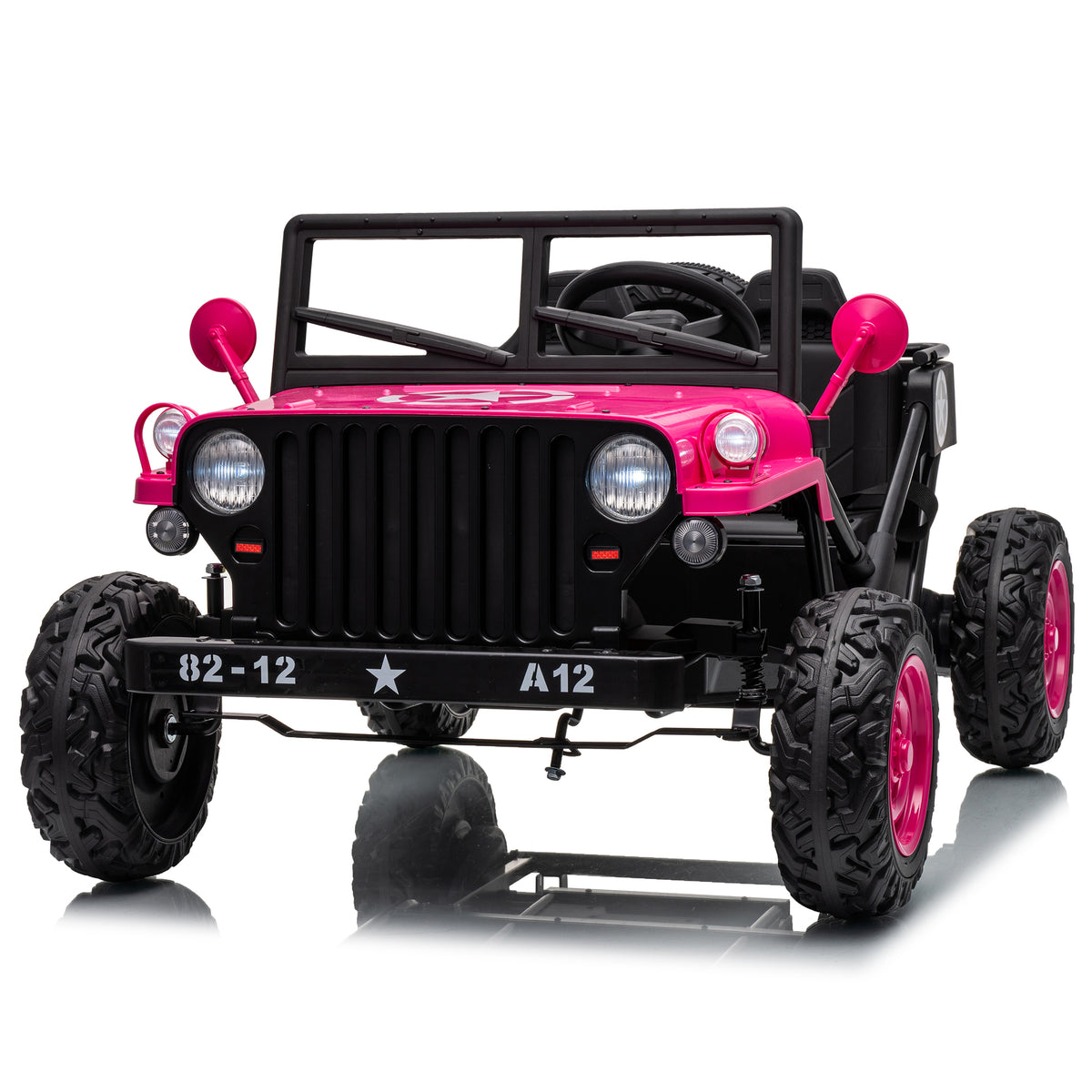 36V 2 Seater Kids Ride On Cars, Joyracer 600W Power Car Wheels with Bluetooth, LED Headlights and 4-Wheel Spring Suspension, Up to 9 MPH
