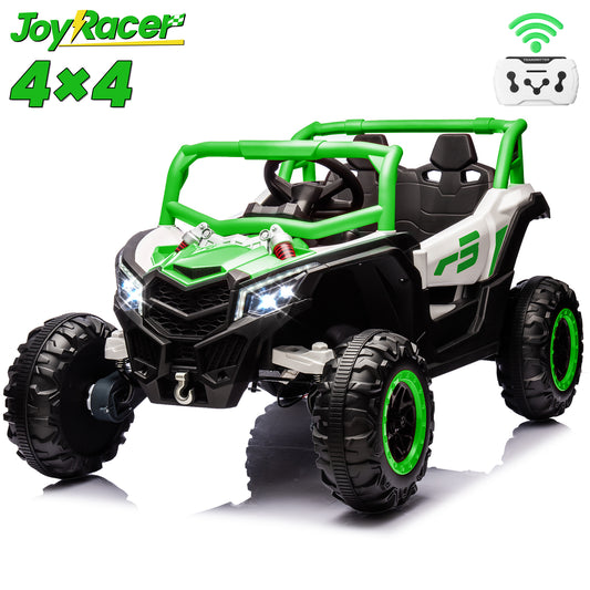 Joyracer 24V Ride on Car w/ Remote Control, 4WD Powered Electric Off-Road UTV with 4*200W Motors
