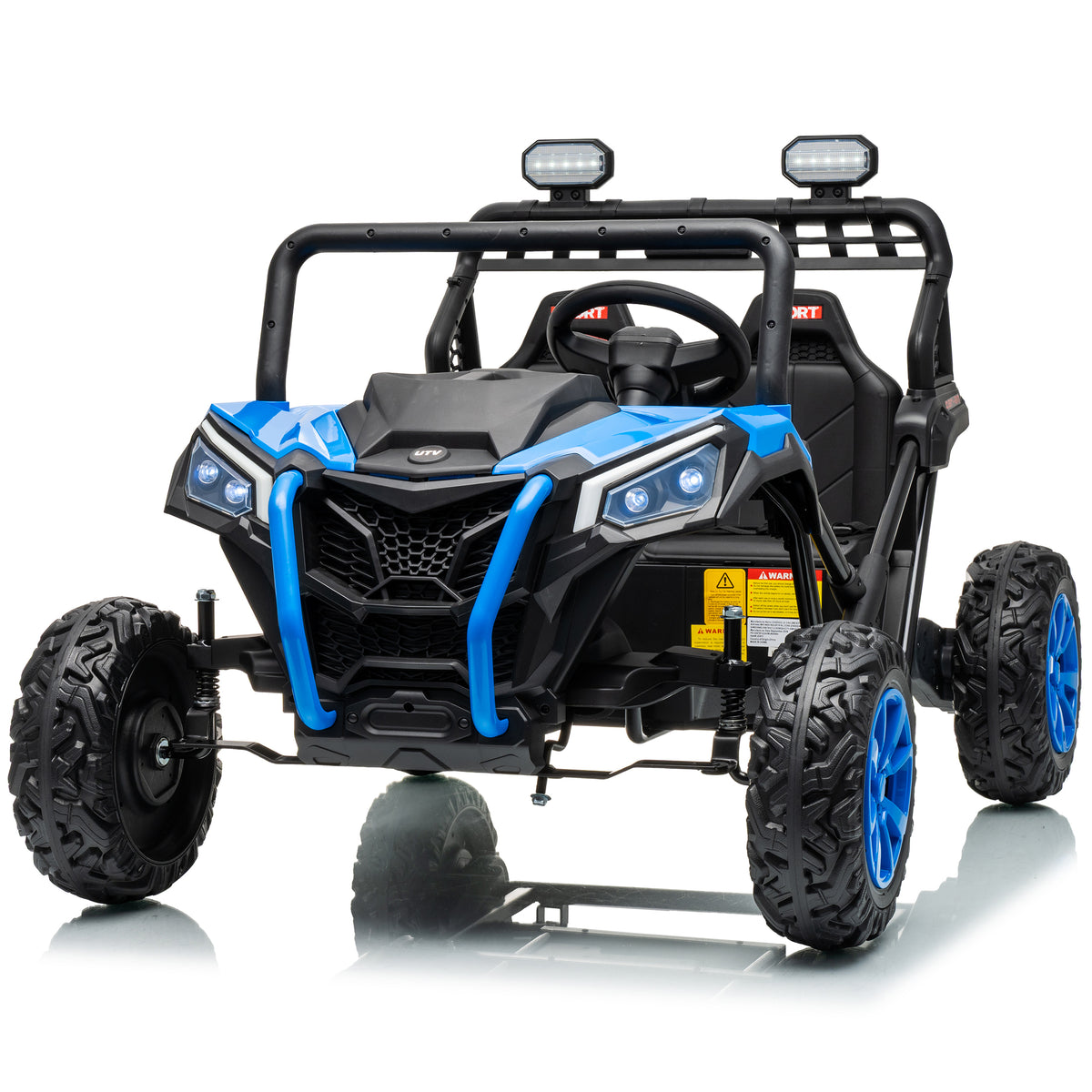 Joyracer 36V Kids Electric Ride On Car, 2-Seater Ride on Toys with 9 MPH Max Speed, EVA Tires, Wraparound Steel Frame, Bluetooth