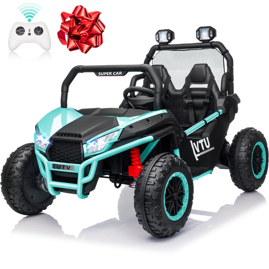 Joyracer 24V Kids Ride on Car,2 Seater Powered off-Road,4WD Electric Vehicles with Remote Control,Maximum 5mph,Spring Suspension UTV for 3-8 Boys Girl