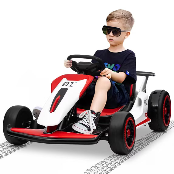 Joyracer 24V Ride on Toys Electric Go Kart for Boys Girls Age 6-12 Years Old-3888