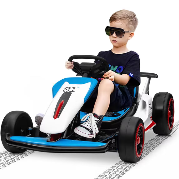 Joyracer 24V Ride on Toys Electric Go Kart for Boys Girls Age 6-12 Years Old-3888