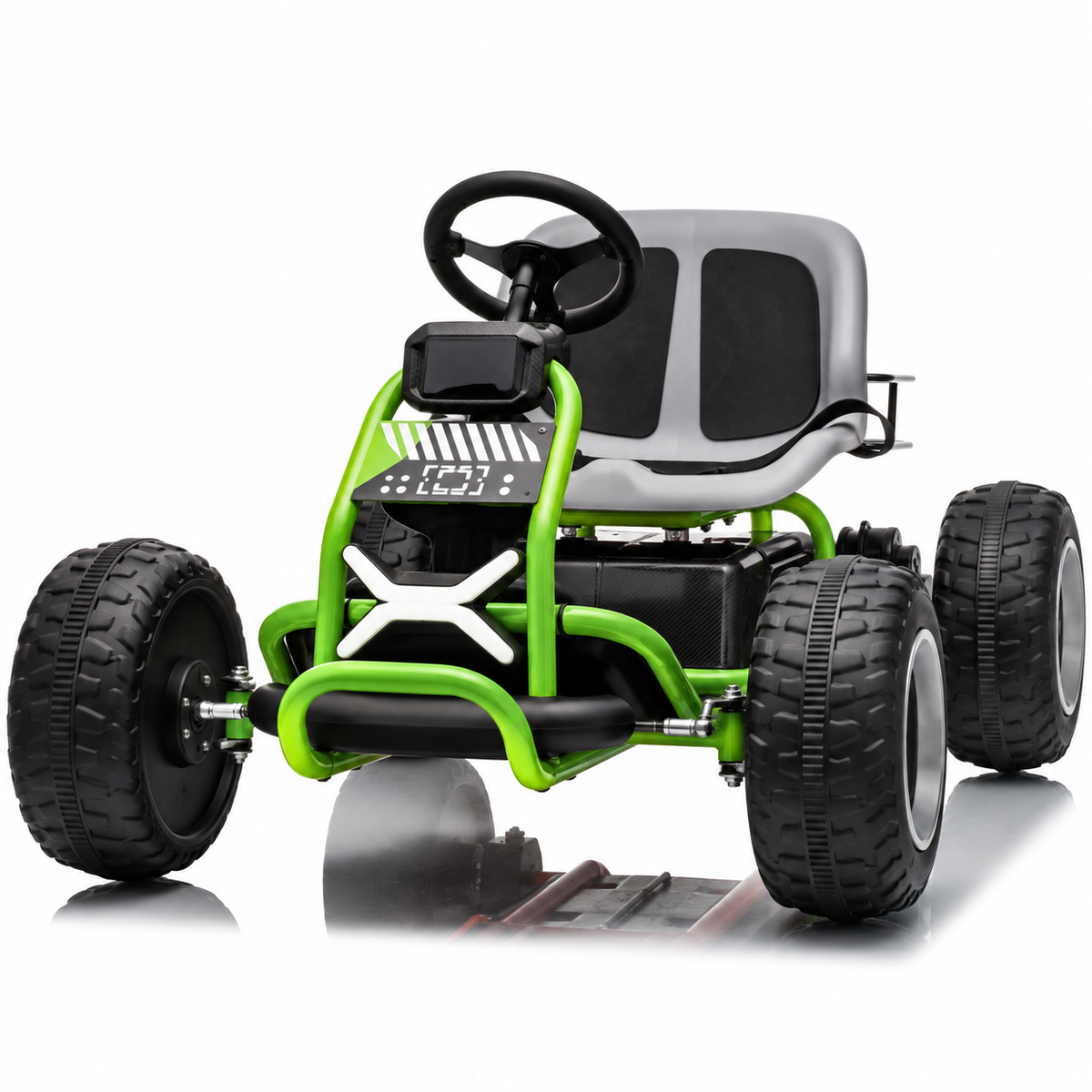 Joyracer 36V Ride on Car for Kids, Electric Ride on Toy Up to 10 MPH with 2*200W Motors, 3-Position Adjustable Frame, EVA Tires, Rear Storage Basket, Bluetooth & Music, Ages 6+, 669