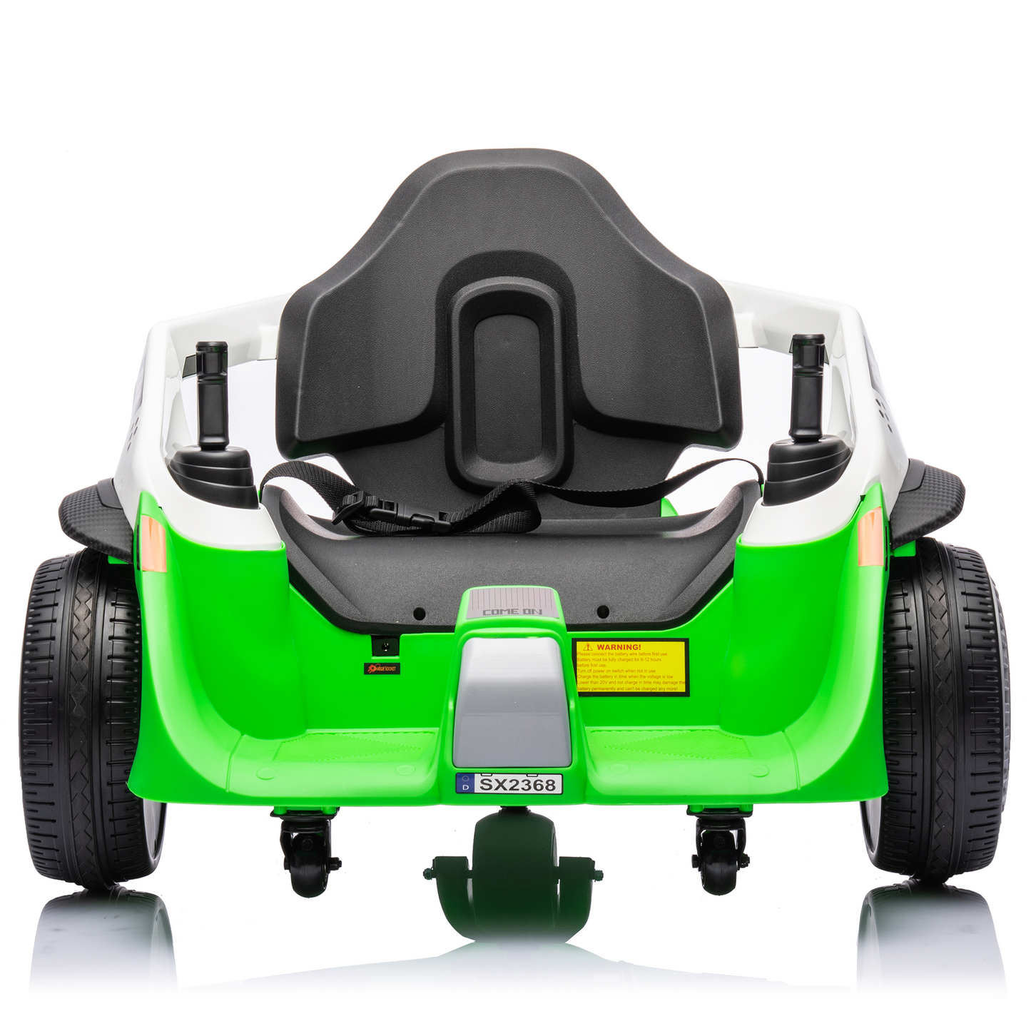 Joyracer 24V Bumper Car for Kids with Remote Control, 3 Speeds, 24 Volt Ride on Toys Electric Car with Volume Adjustable, Music, Bluetooth, MP3, Horn, Green