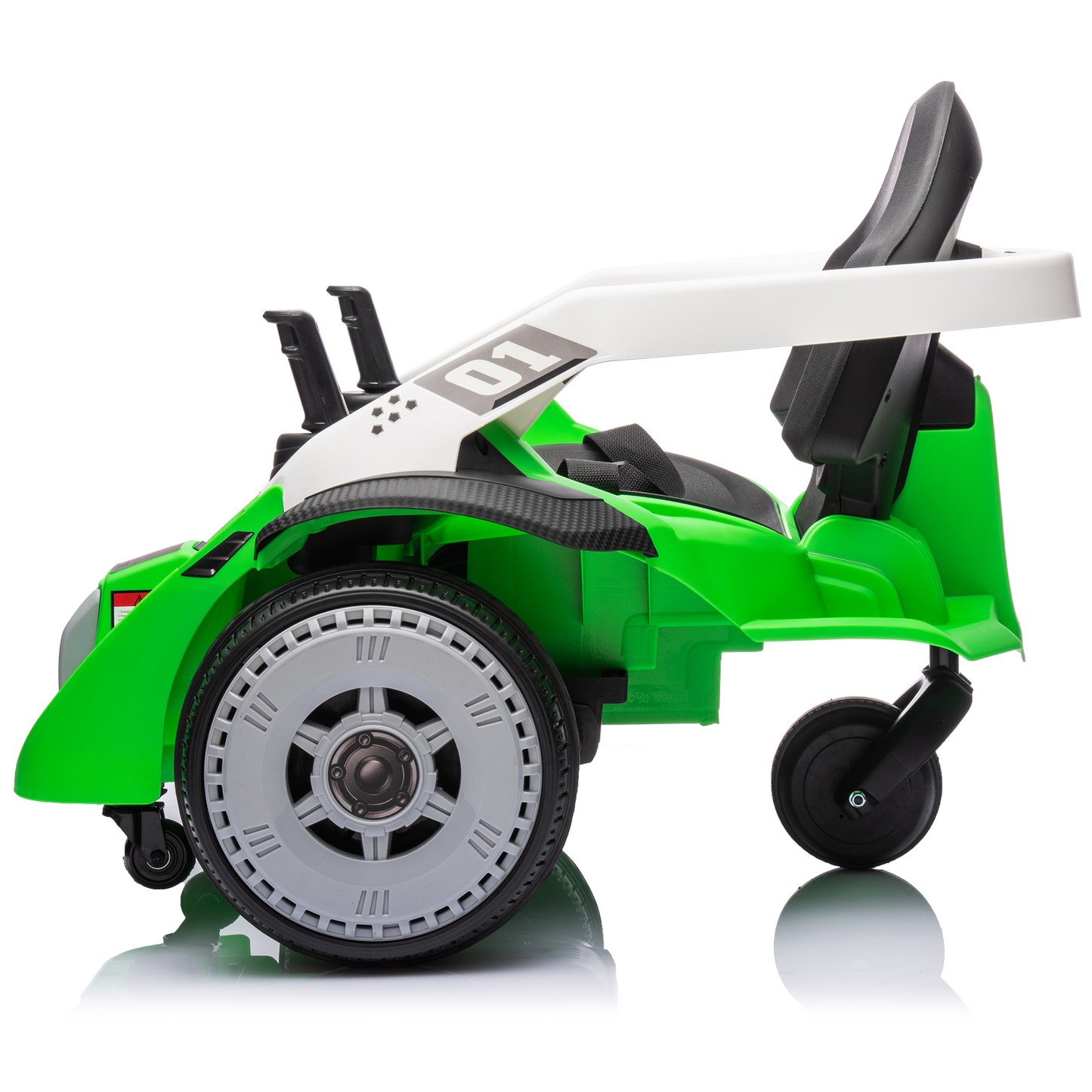 Joyracer 24V Bumper Car for Kids with Remote Control, 3 Speeds, 24 Volt Ride on Toys Electric Car with Volume Adjustable, Music, Bluetooth, MP3, Horn, Green