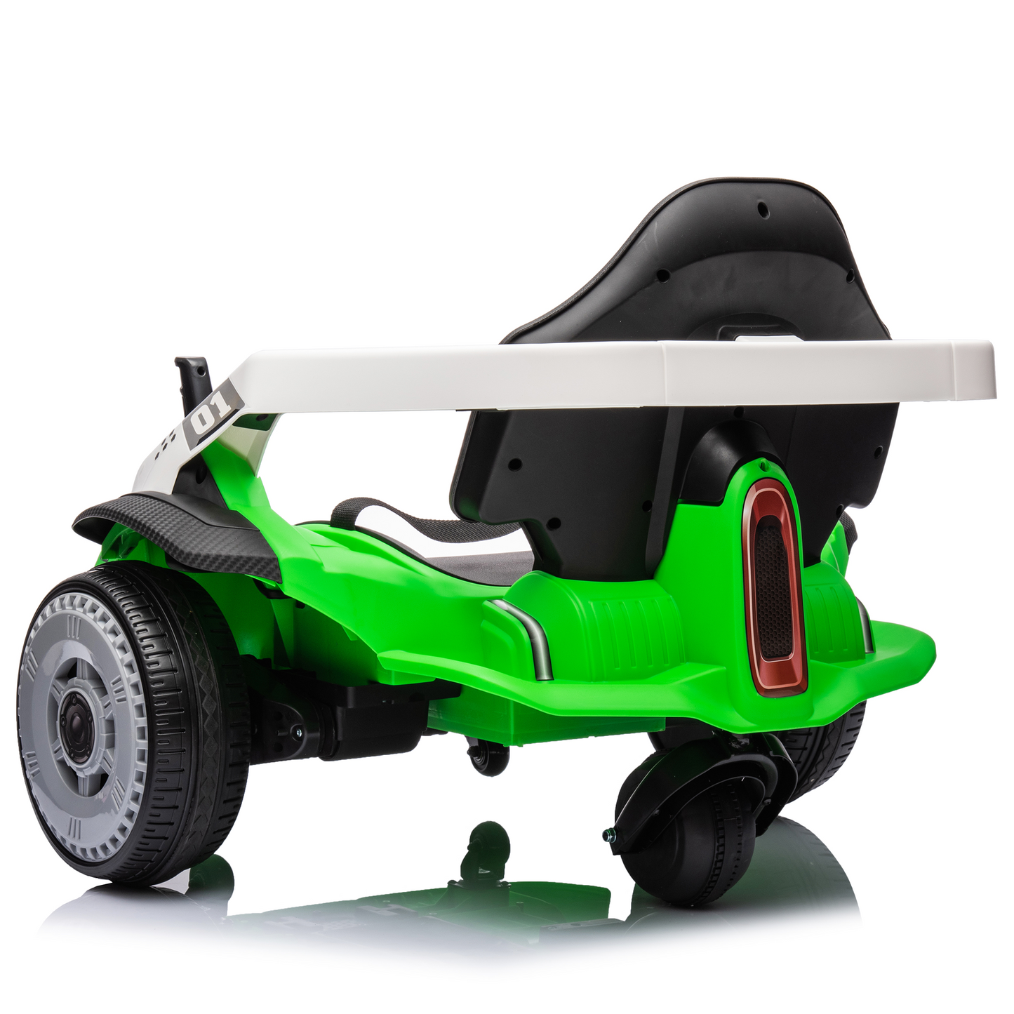 Joyracer 24V Bumper Car for Kids with Remote Control, 3 Speeds, 24 Volt Ride on Toys Electric Car with Volume Adjustable, Music, Bluetooth, MP3, Horn, Green