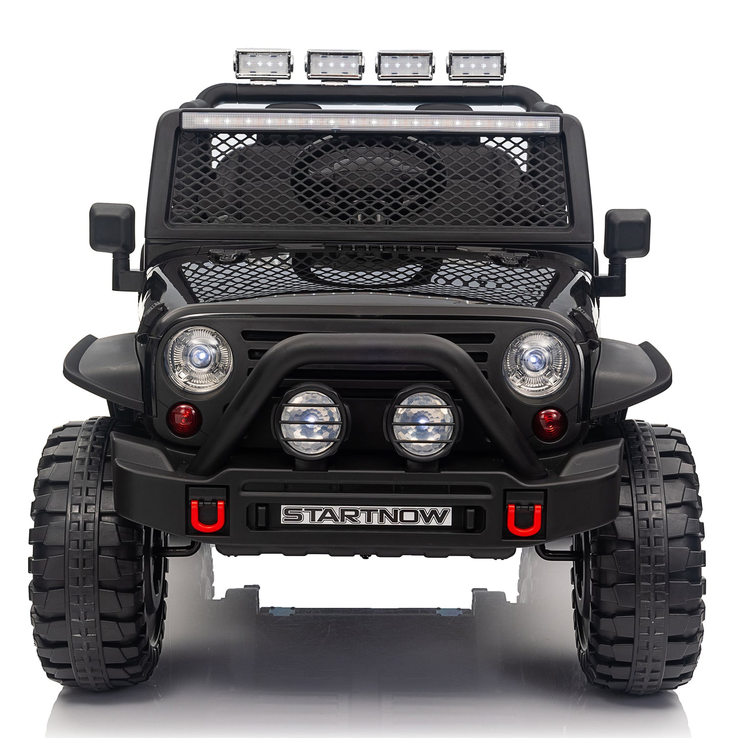 24V Ride on Truck Car with Remote Control 2 Seater Kids Electric Car 3 speeds Spring Suspension Bluetooth Music, Army Green，red, pink,black-618pt