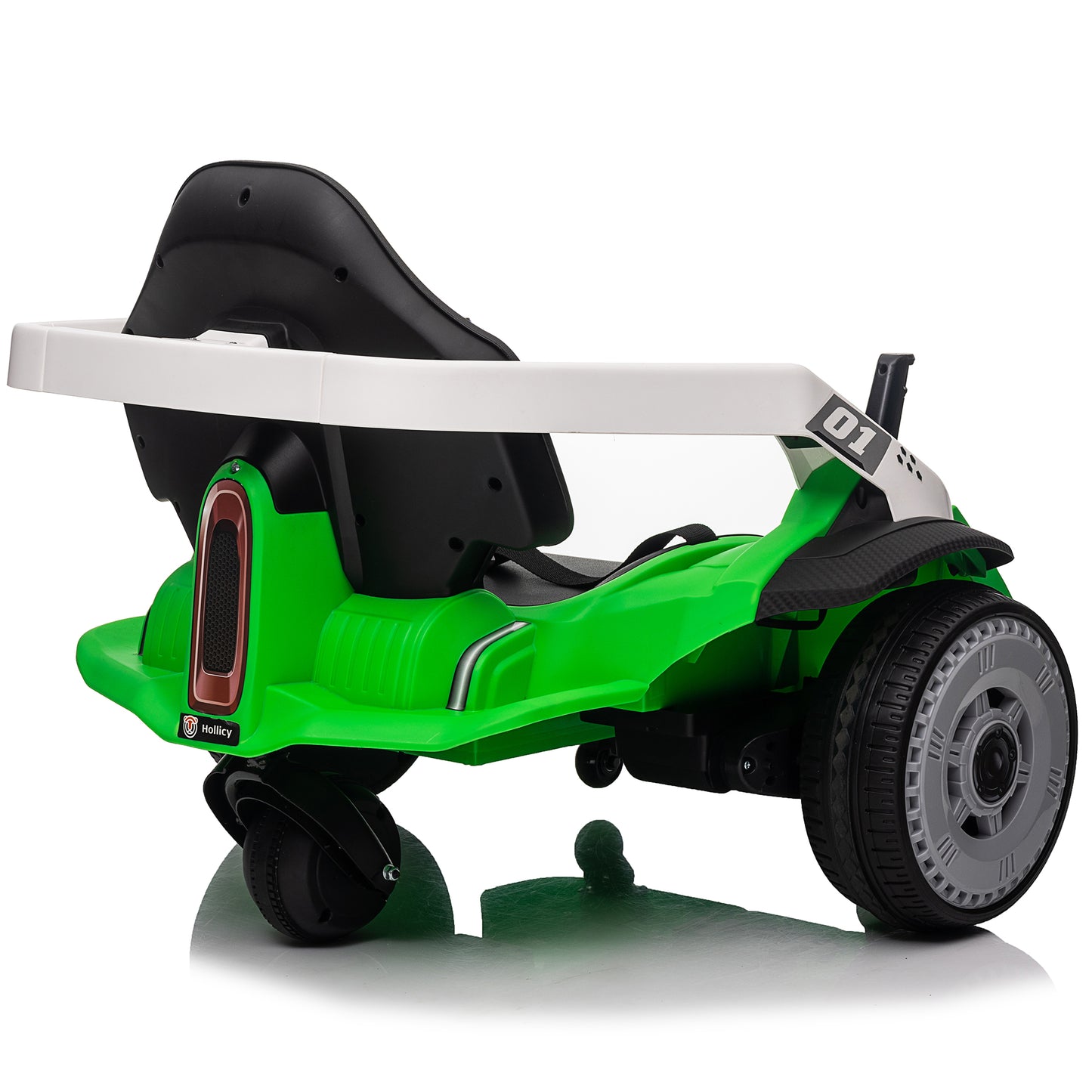 Joyracer 24V Bumper Car for Kids with Remote Control, 3 Speeds, 24 Volt Ride on Toys Electric Car with Volume Adjustable, Music, Bluetooth, MP3, Horn, Green