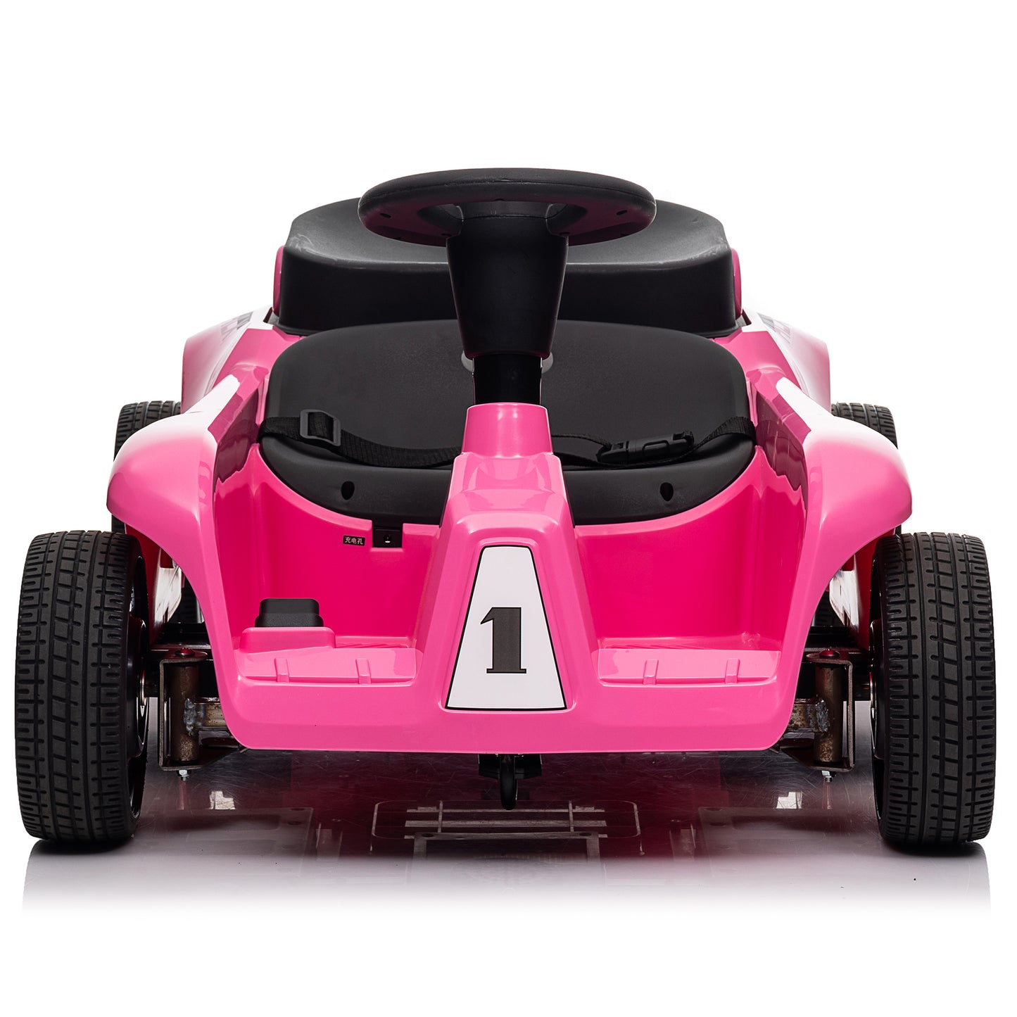 Kids 2 Seater 24V Ride on Toys with Remote Control, 2x200W Parent-Child Car, 10AH Battery Powered Ride on Drift Car, 3-Speed Family Car w/ EVA Wheels, Bluetooth Music, Horn, MP3, Age 2+, Pink-2388