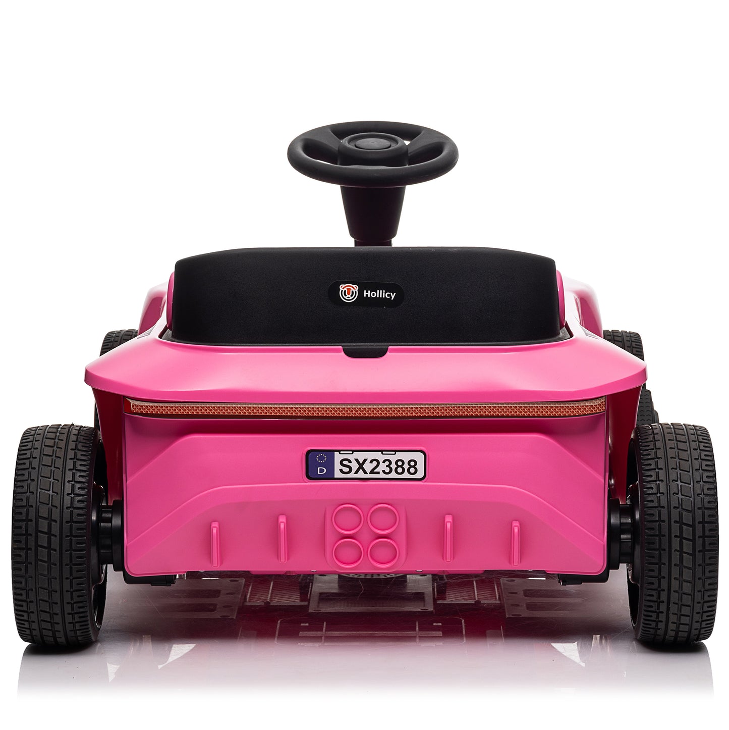 Kids 2 Seater 24V Ride on Toys with Remote Control, 2x200W Parent-Child Car, 10AH Battery Powered Ride on Drift Car, 3-Speed Family Car w/ EVA Wheels, Bluetooth Music, Horn, MP3, Age 2+, Pink-2388