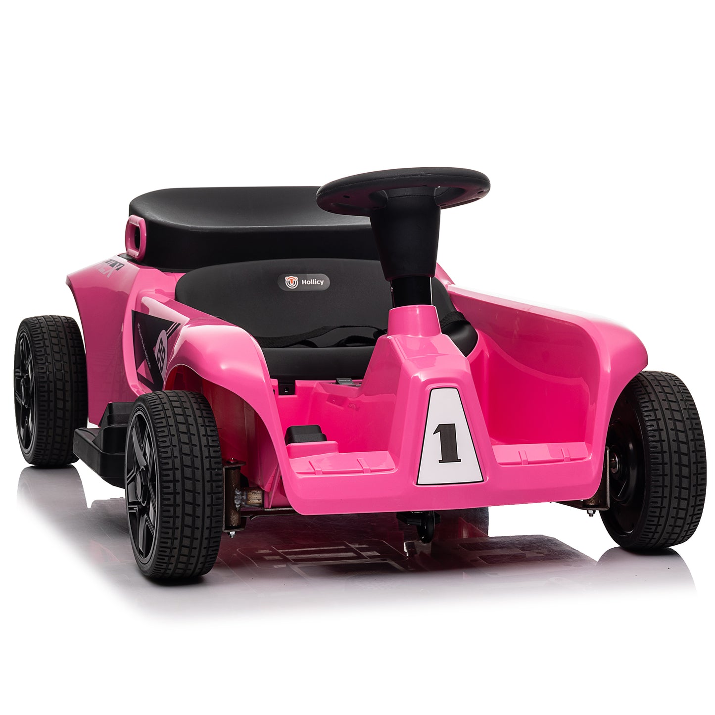 Kids 2 Seater 24V Ride on Toys with Remote Control, 2x200W Parent-Child Car, 10AH Battery Powered Ride on Drift Car, 3-Speed Family Car w/ EVA Wheels, Bluetooth Music, Horn, MP3, Age 2+, Pink-2388