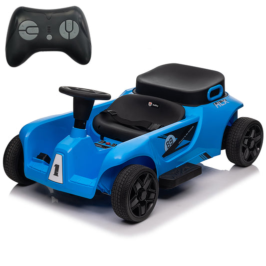 Kids 2 Seater 24V Ride on Toys with Remote Control, 2x200W Parent-Child Car, 10AH Battery Powered Ride on Drift Car, 3-Speed Family Car w/ EVA Wheels, Bluetooth Music, Horn, MP3, Age 2+, Blue-2388