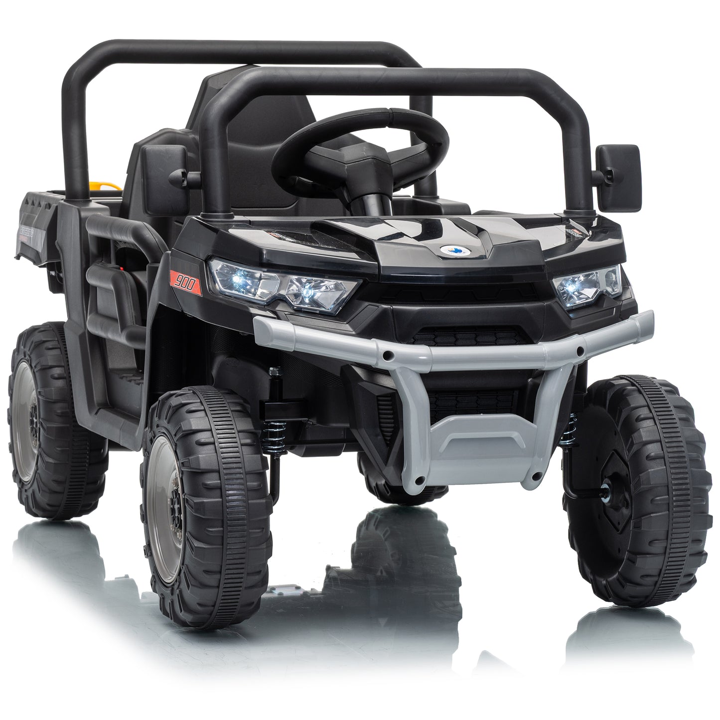 Joyracer Kids Ride On Truck with Electric Dump Bed, 12V Battery Powered Car with Parent Remote Control, Bluetooth Music, LED Lights, Ride On Toy for Boys Girls Ages 3-5 Years-662