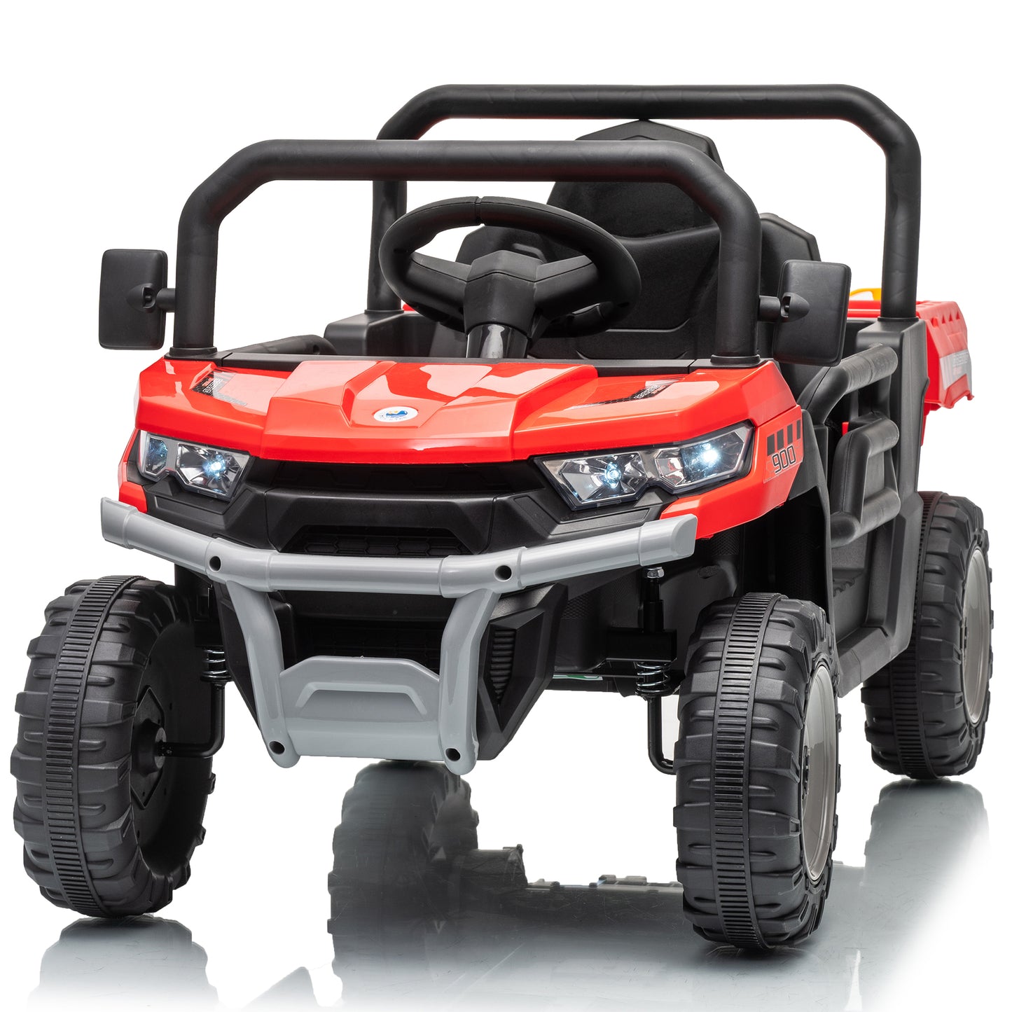 Joyracer Kids Ride On Truck with Electric Dump Bed, 12V Battery Powered Car with Parent Remote Control, Bluetooth Music, LED Lights, Ride On Toy for Boys Girls Ages 3-5 Years-662