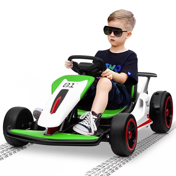 Joyracer 24V Ride on Toys Electric Go Kart for Boys Girls Age 6-12 Years Old-3888