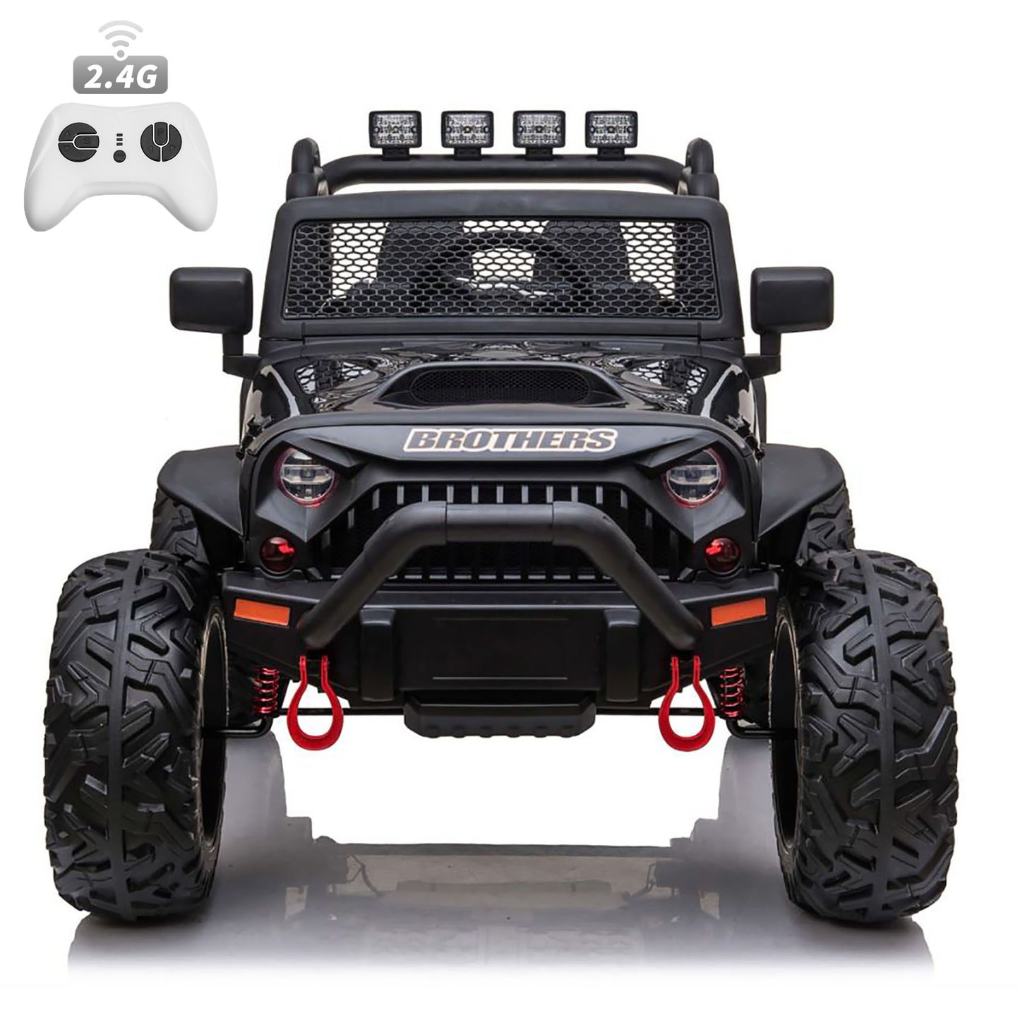 Joyracer 24 Volts Ride on Truck Car w/ Remote, 800W Motor 9AH Battery Powered Electric Vehicle for Kids, Outdoor Toys Gift, Pink, Black, Red, White--666