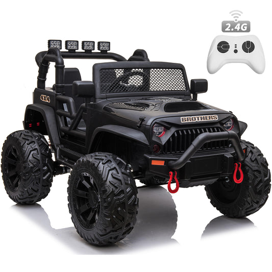 Joyracer 12V Kids Ride on Truck Car with Remote Control, 2 Seater Powered Ride on Toys for Big Kids