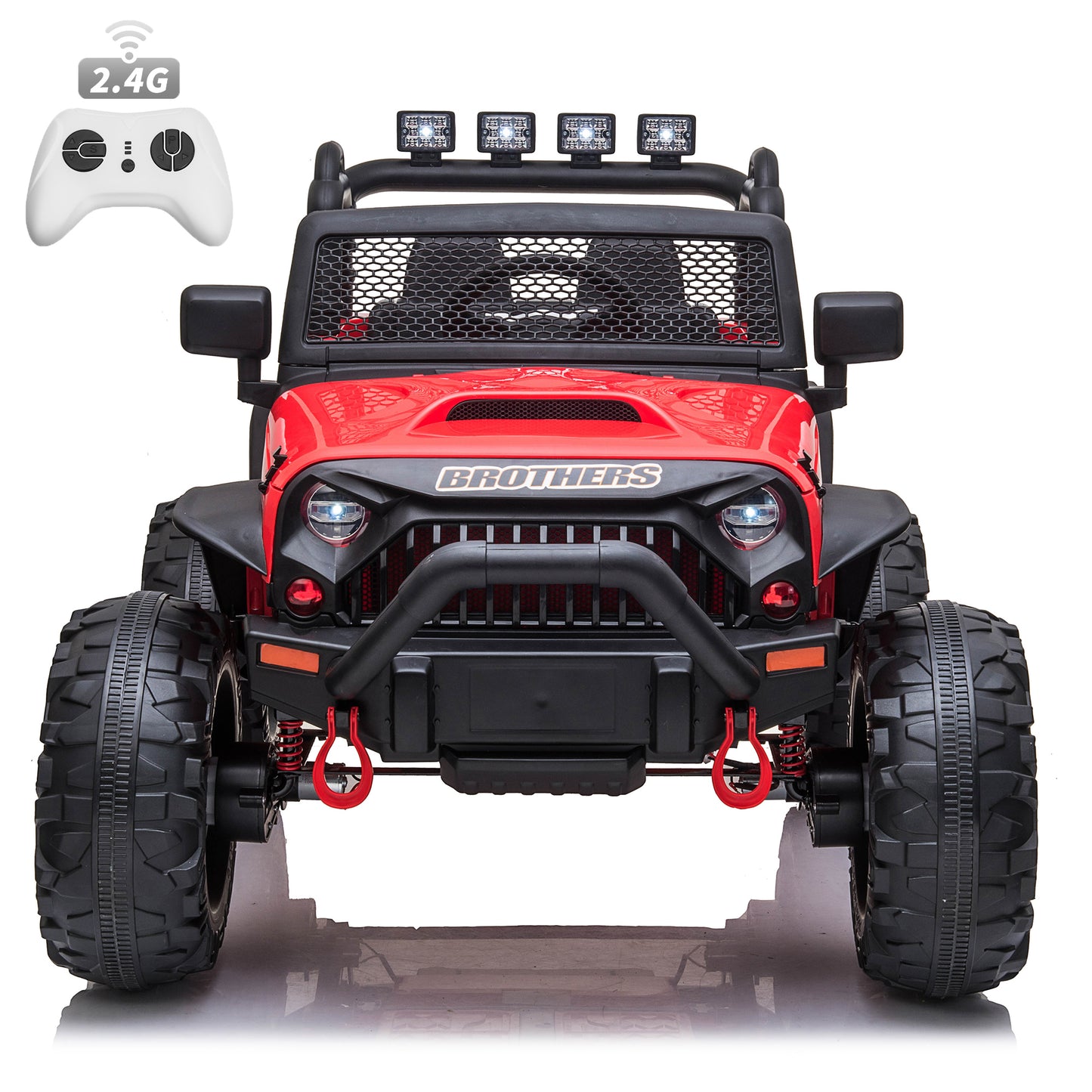 Joyracer 24 Volts Ride on Truck Car w/ Remote, 800W Motor 9AH Battery Powered Electric Vehicle for Kids, Outdoor Toys Gift, Pink, Black, Red, White--666