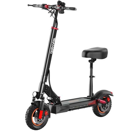 iENYRID S 700W Electric Scooter for Adults with Removable Seat, 10" Off-road Pneumatic Tires, 3 Speeds 28 MPH Max, 23 Miles Range Folding Electric Scooter 350lbs Weight Limit Black